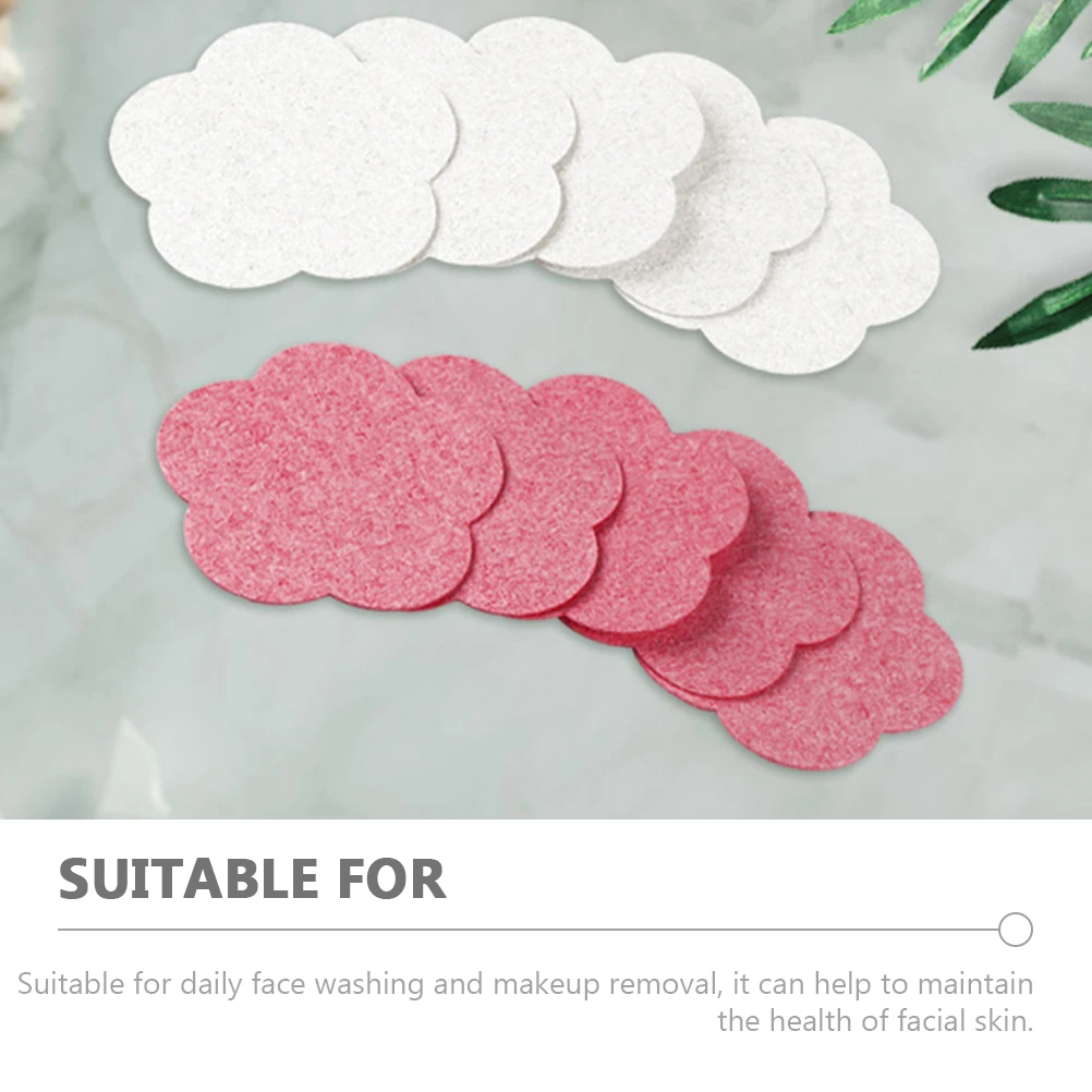 

50 Pcs Facial Cleanser Cleansing Makeup Sponge Sponges for Face Facials Washing