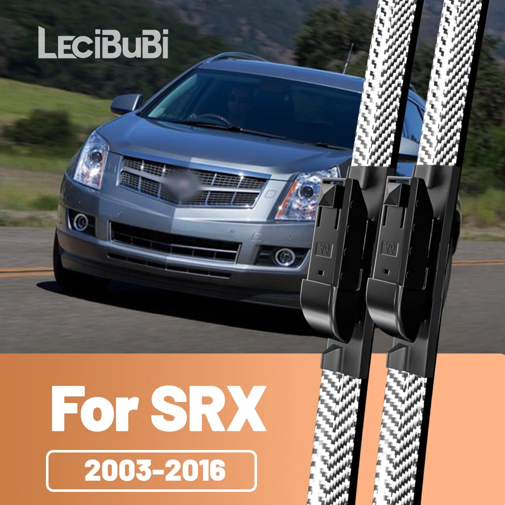 2 stücke Frontscheibe Scheibenwischerblätter Carbon Faser Scheibenwischer Für Cadillac SRX 2003-2016 2005 2009 2010 2011 2012 2014 2015