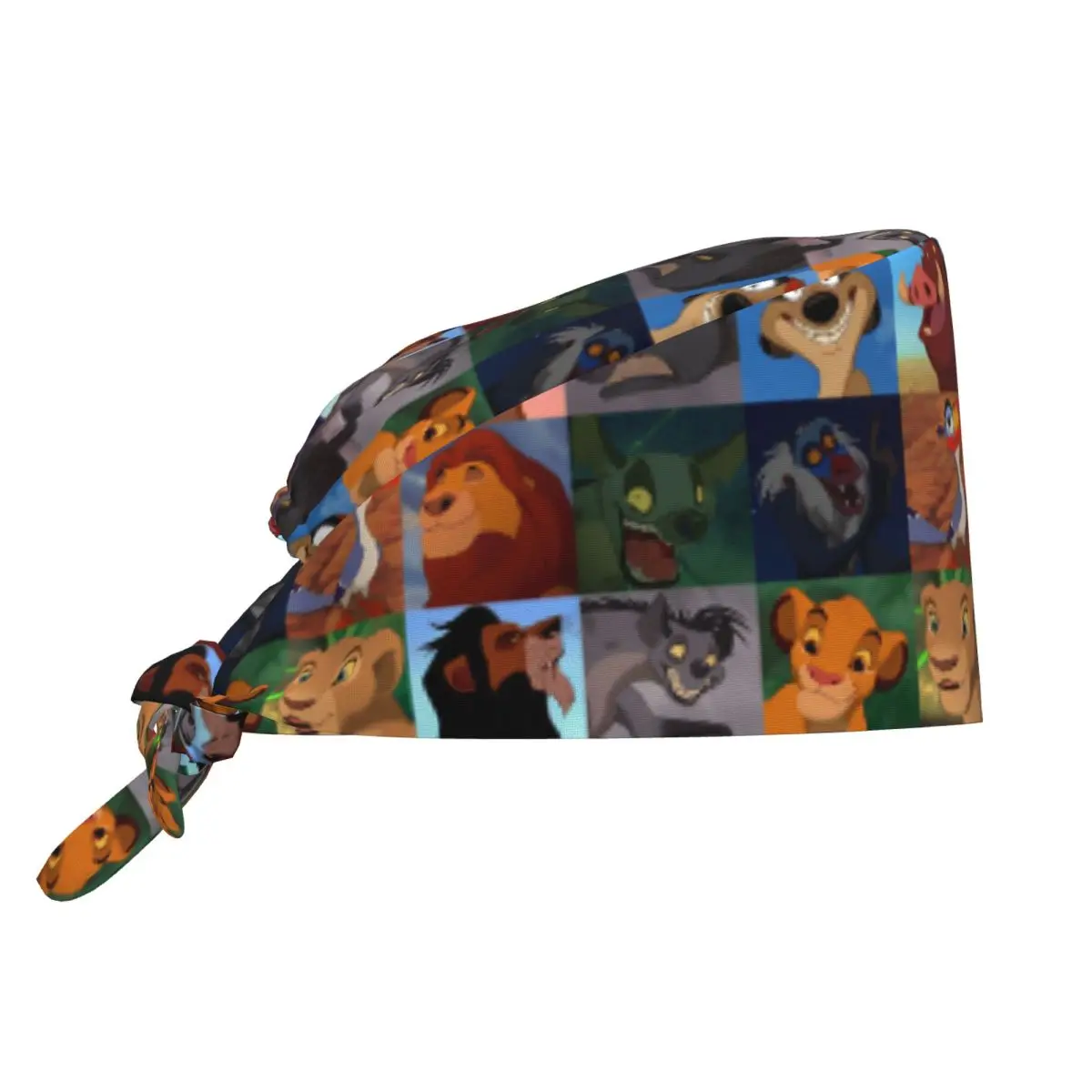 Rey León Simba amigos Hospita enfermería médica gorra quirúrgica agencia de cuidado de mascotas veterinario sombrero de trabajo médico hombres mujeres     Gorro exfoliante