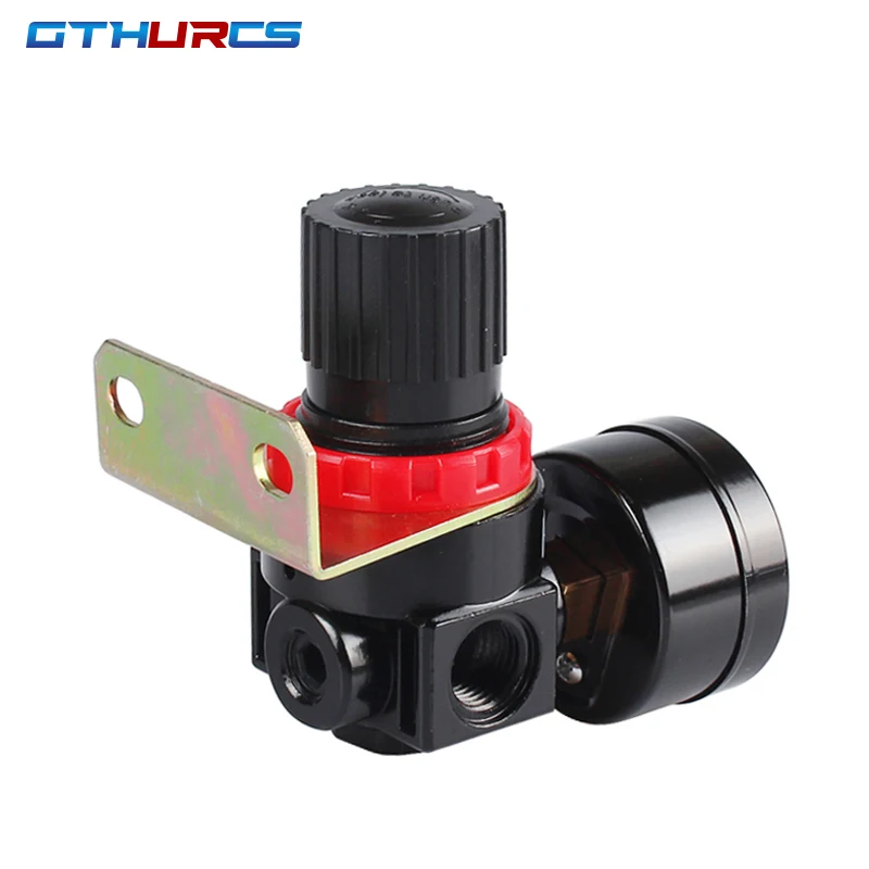 AR2000 Air Pressure Regulator 1/4'' Control Pump Gas Regulating Treatment Units with Gauge Adjustable