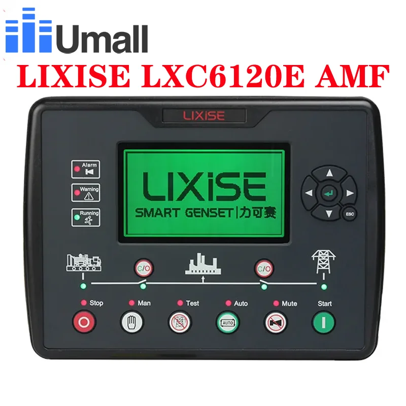 

LIXiSE LXC6120E AMF Diesel Generator Set Controller LCD Auto Start Controller Genset Parts Electronic Circuit Board Panel