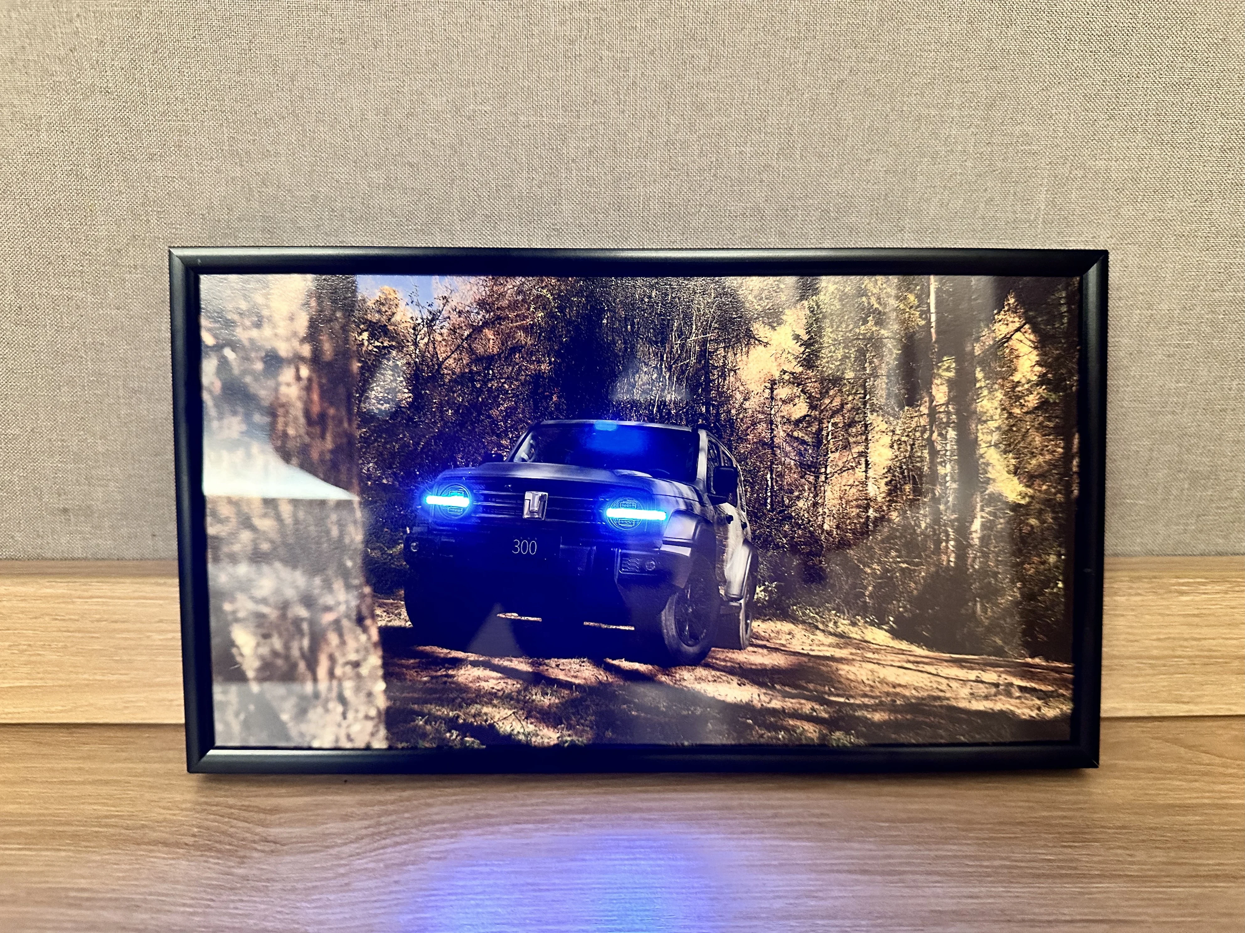 

Rechargeable Remote Decor Wall Dector Art Light Turn Signal Brake Flashing Lamp Remote Control Light Up Poster Birthday Gift