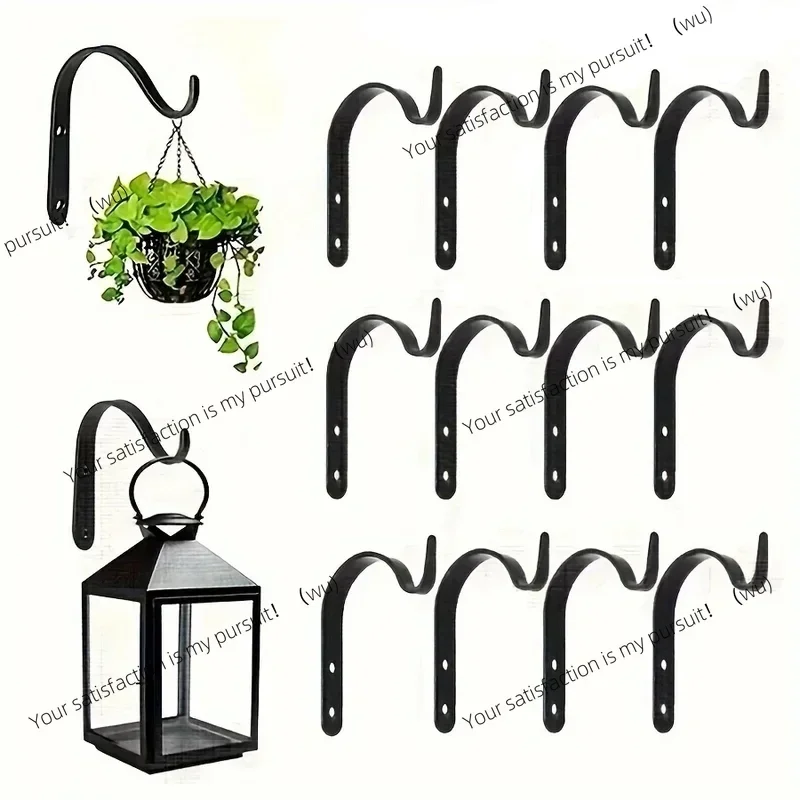Home Improvement Metal J-shaped Wrought Iron Hooks, Painting Flower Baskets, Clothes Accessories
