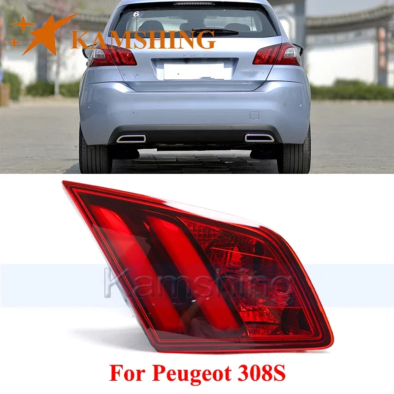 

CAPQX Rear Bumper Taillight For Peugeot 308S Inner Taillamp Tail Light Rear Brake Light Backup Lamp Reversing Light