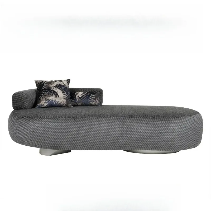 Minimalist designer irregular-shaped sofa for living room and home, modern minimalist curved fabric sofa