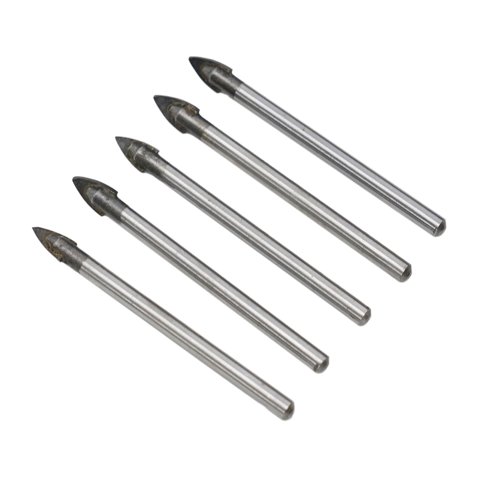 5PCS 3-12mm Glass Drill Bit Tungsten Carbide Tipped For Ceramic Tile Cutter Tool Spear Head Ceramic Tile Marble Mirror Drill Bit