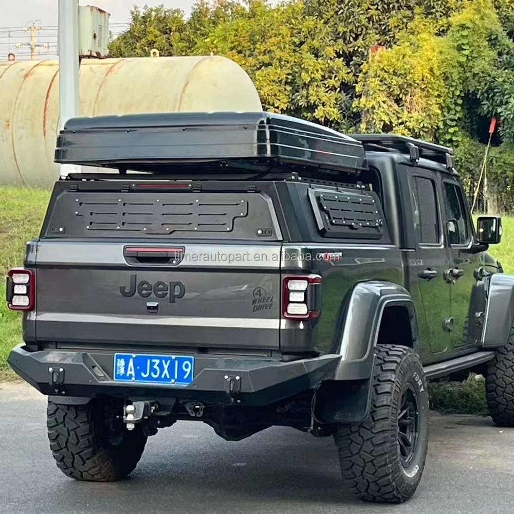 

Высокое качество 4x4 аксессуары стальной твердый верх водонепроницаемый Jeep Gladiator тройного сложения с фиксацией жесткий верх для грузовика Топпер Tonneau покрывало на кровать