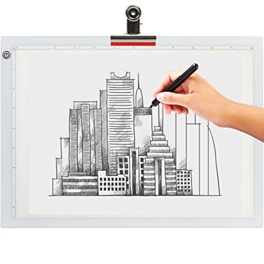 

LED Tracing Light Box Ultra-Thin Light Pad with Adjustable Brightness Includes USB Cable Adapter