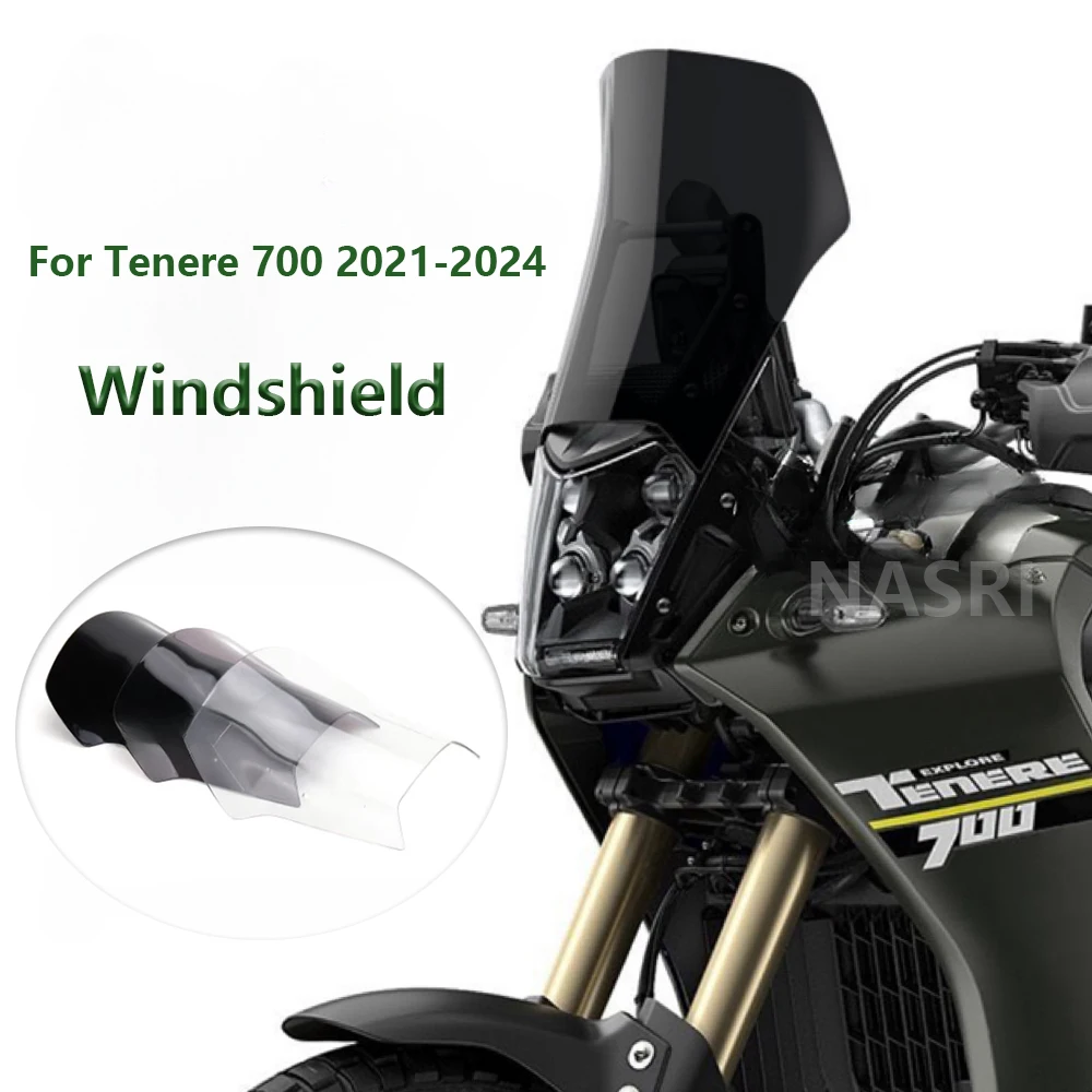 

Motorcycle Accessories Windscreen Windshield Wind Screen Shield Deflector For Yamaha Tenere700 Tenere 700 2021 2022 2023 2024