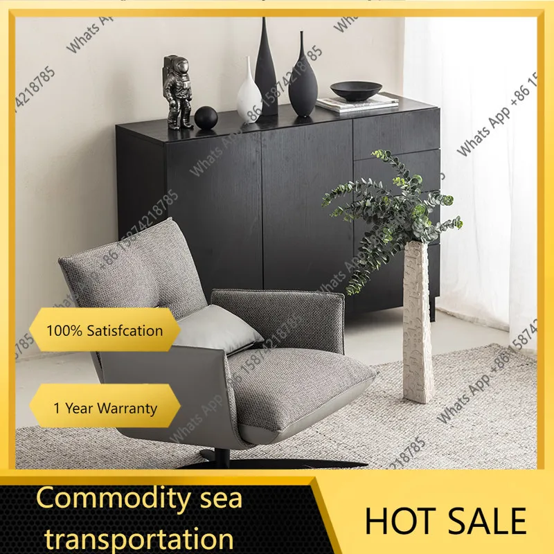 65 N Sofa chair light luxury small apartment single sofa tiger chair leather cloth single home minimalist designer chair