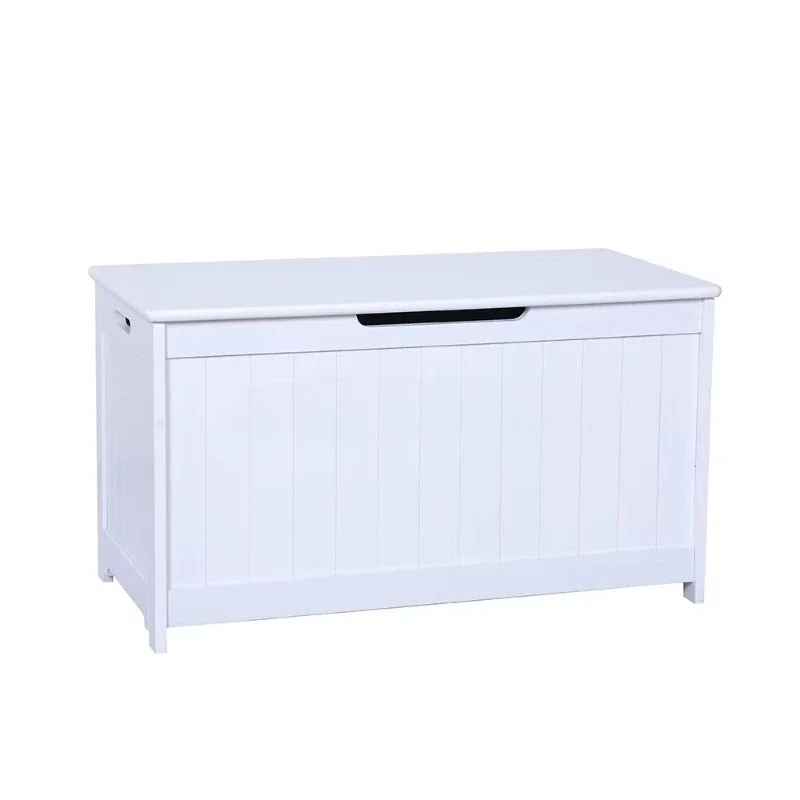 

Белый деревянный шкаф для хранения детских игрушек большой вместимости, удобный, практичный и долговечный.