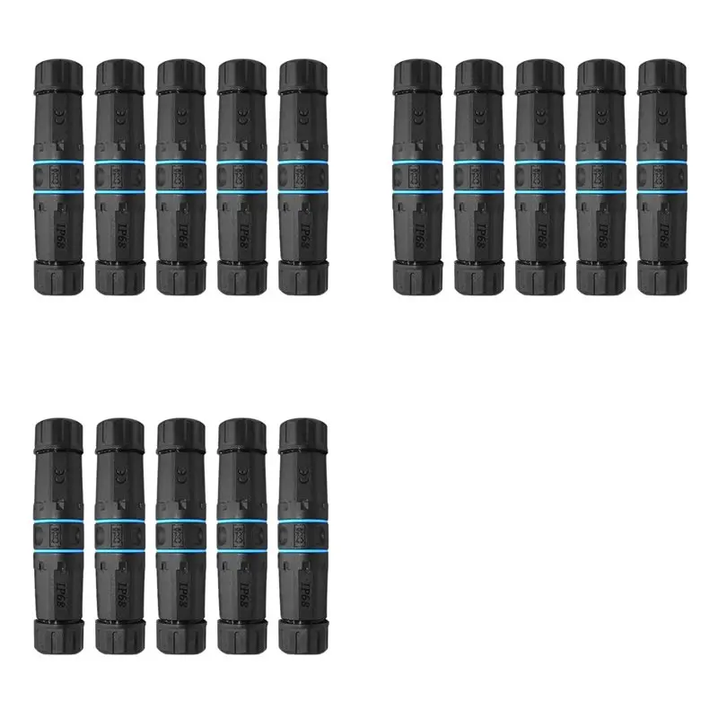 

ABVJ-15 Pcs RJ45 Connectors IP68 Waterproof Shielded (STP) Cat6 Ethernet LAN Cable Connector