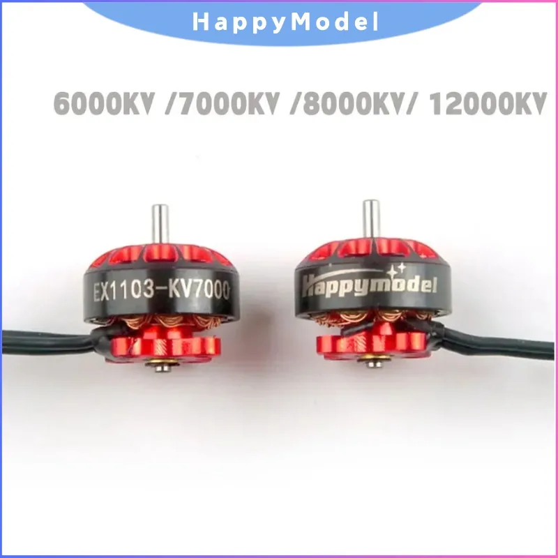

4PCS Happymodel EX1103S Brushless Motor 6000KV 7000KV 8000KV 12000KV 2-3S for RC FPV Drone Toothpick Mobula7