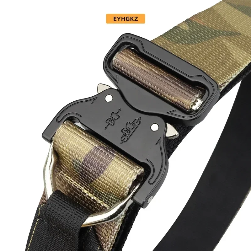 EYHGKZ Tactical Hunting Belt Quick Release Outdoor Adjustable Sports Paintball Accessories Waistband Hiking Travel New Equipment