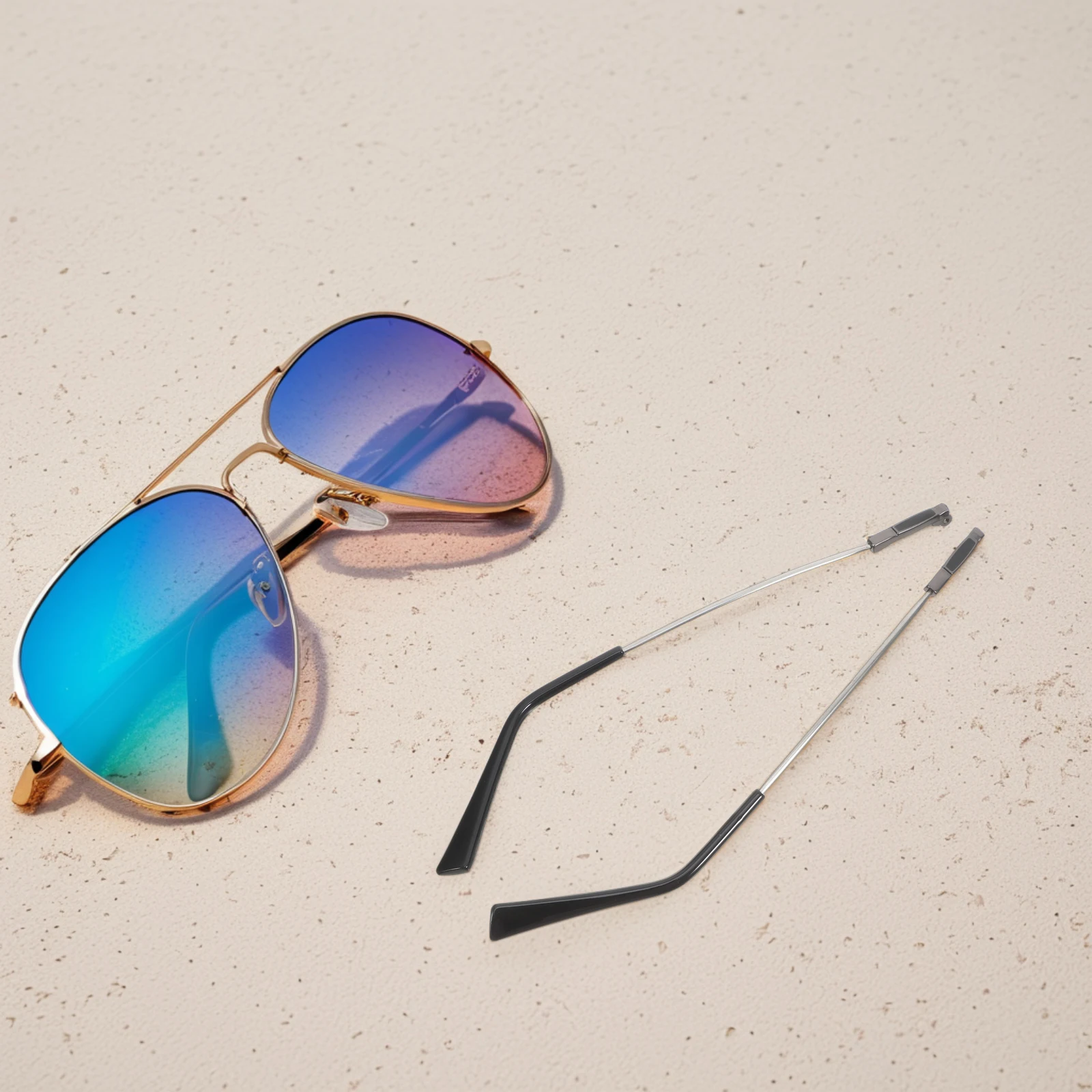 

Metal Eyeglass Temple Replacement Arms Legs Durable Anti Slip Glasses Sunglasses Repair Kit Universal Fit Eyewear