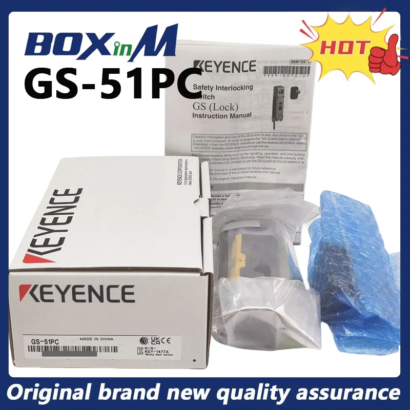 Совершенно новый оригинальный дверной выключатель с замком безопасности KEYENCE GS-51PC Совершенно новый оригинальный дверной выключатель с замком безопасности KEYENCE GS-51PC