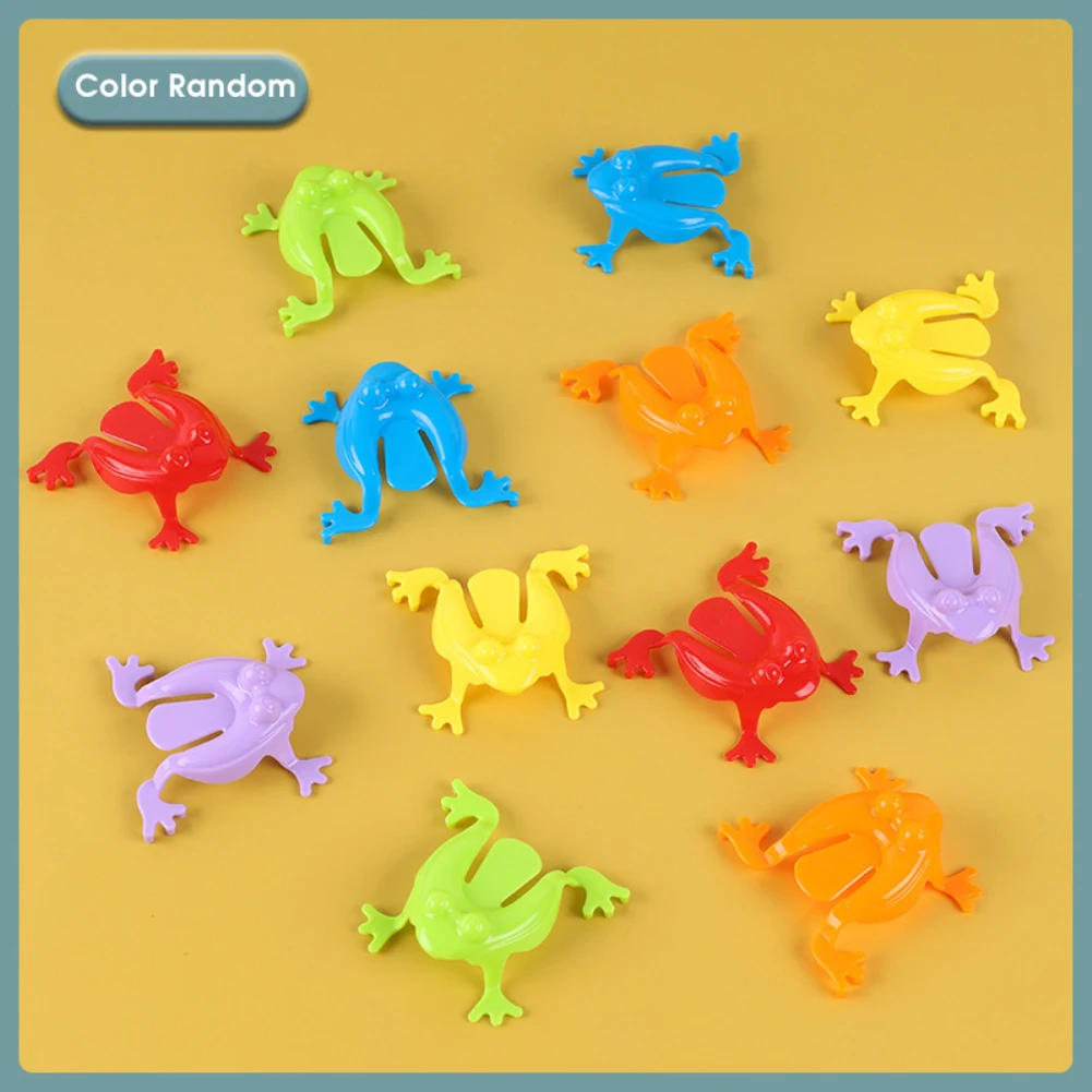 

20pcs Bounce Jumping Frog Candy Color Mini Frog Toys Kids Stress Reliever Toys Classic Fingertip Toys Children Gift Party Favor