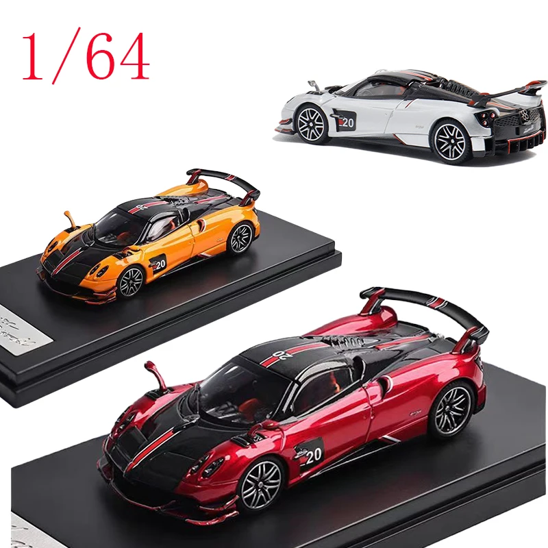 

LCD Diecast 1/64 Scale Pagani Zonda HP & Huaya BC Shanghai International Model Expo Alloy Car Model Toys for Boys Gift
