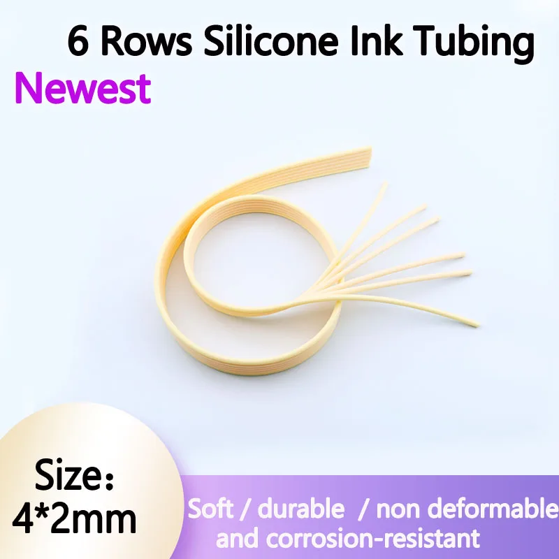 6 Lines Ink Tube for Epson L1800 L1300 CISS Damper Silicone Soft Ink Hose Ink Tank 4*2mm Ink Pipe