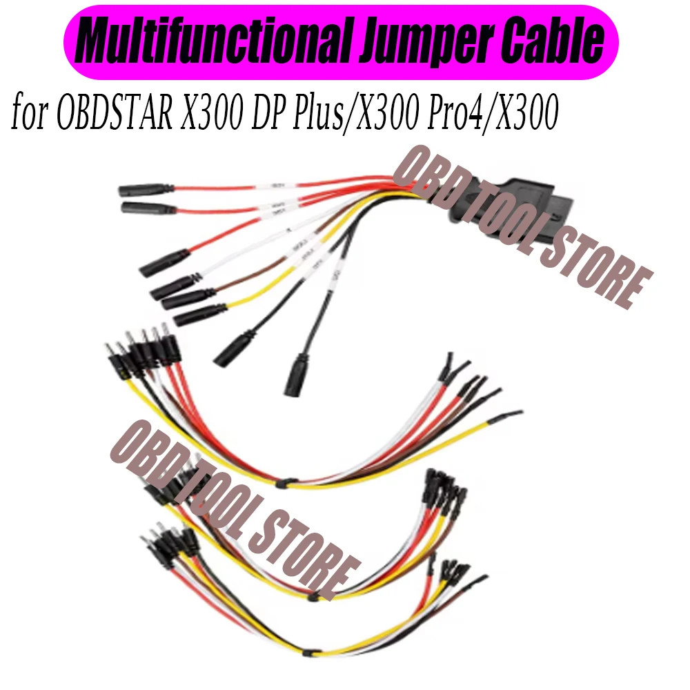 For OBDSTAR X300 DP Cable Multi‑Function Jumper Cable Plus X300 Pro4 Auto Diagnostic Bench Test Jumper Wire
