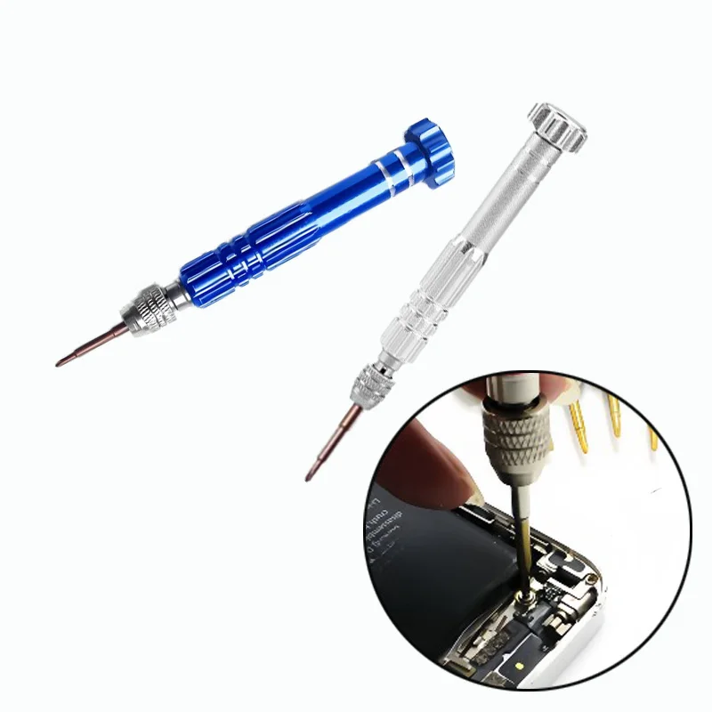 1set Precision Screwdriver Bit Set Phillips Slotted Precision Bits Mobile Phone Opening Screw Driver Kit Hand Repair Tool