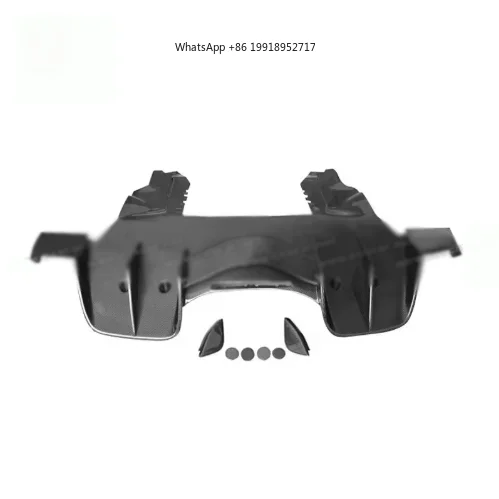 Real Carbon Fiber Black Style Car Rear Diffuser Lip for 650-MP4 Rear Bumper Lip Auto Parts JJ65