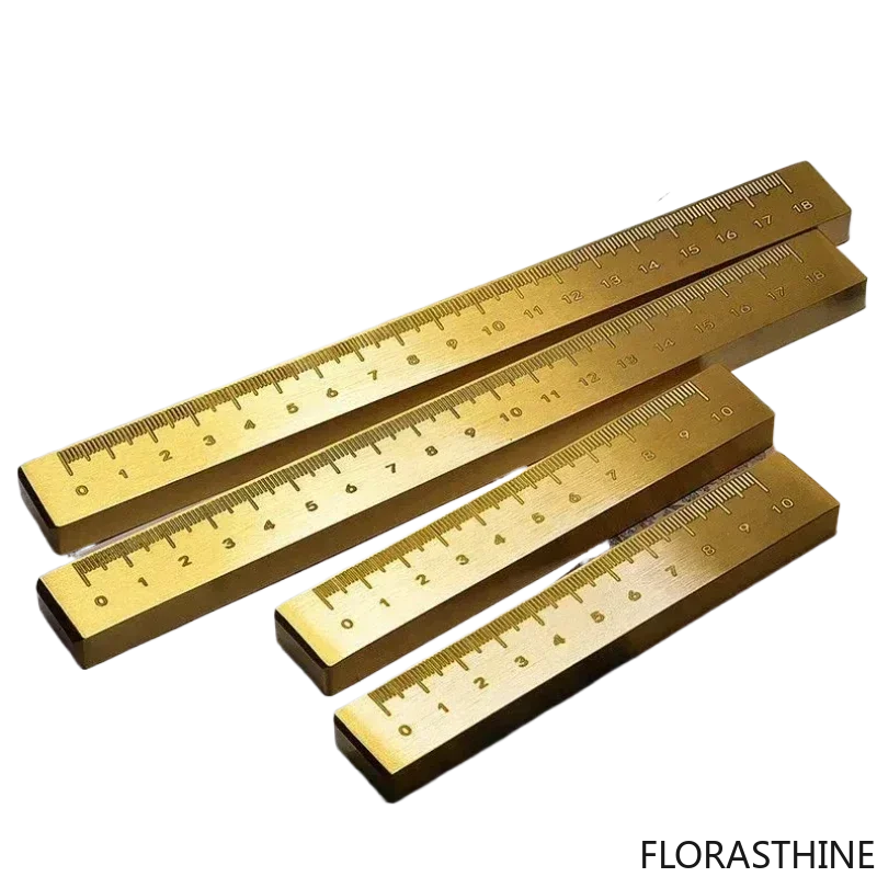 Brass Paperweight Vintage Engraving Calligraphy Metal Painting Paperweight Classical Student Brush Cultural Writing Creation