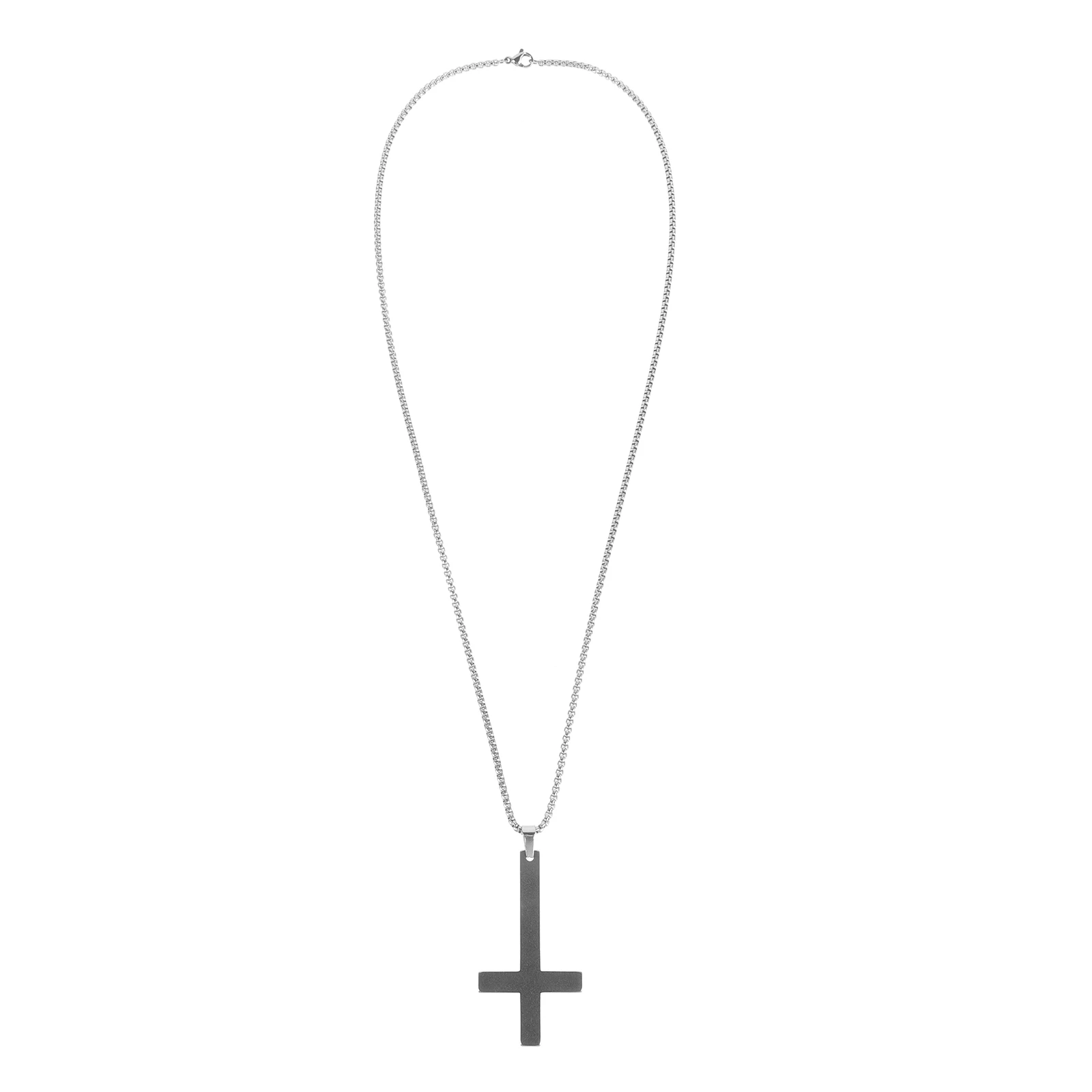 

Faith For Women Men Vintage Stainless Steel Neck Chain Trendy Jewelry Decorative Pendant Lightweight