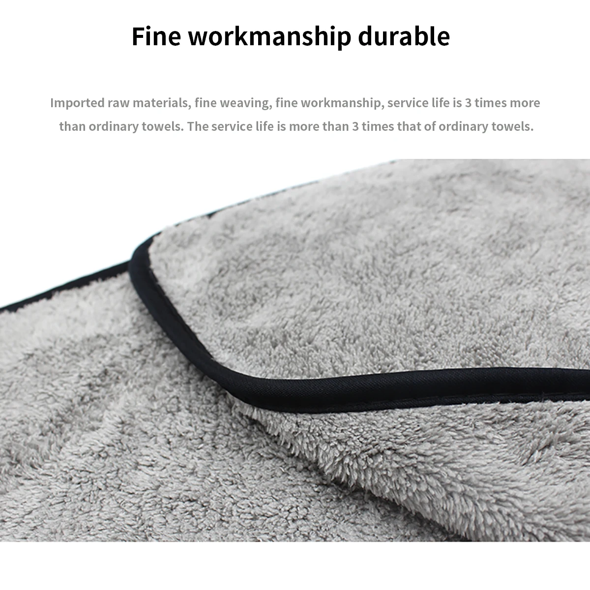 100*40cm 60*40cm 3pcs Car Wash Microfiber Towel Plush Cleaning Drying Cloth Car Care Cloth Detailing Polishing