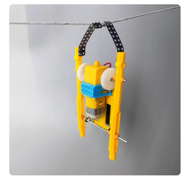 روبوت تسلق الحبل ذاتي الصنع للتجارب العلمية، DIY المصنوع يدويًا، تجميع الأطفال، ألعاب التسلق، تكنولوجيا الطلاب