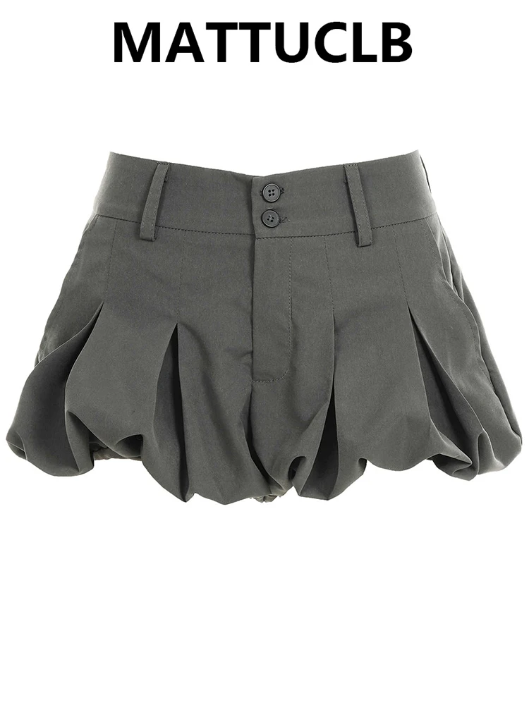Women's Mini Skirts 2000s Aesthetic Culottes College Style American Retro High Street Micro Skirt Design Y2k E-girl Harajuku