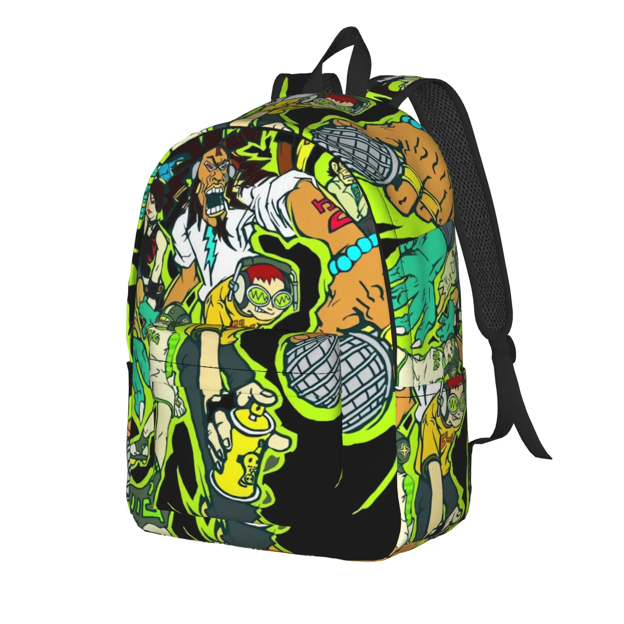 Jet Set Radio Future Backpack  University Backpacks Girl Design Breathable High School Bags Streetwear Rucksack