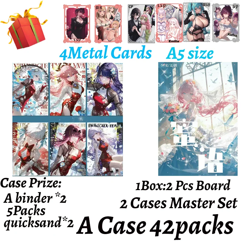 

Wholesale 2025 Newest A5 Size Secret Words Goddess Card Board Waifu No Dupes Master Set Doujin Toys Artboard Gift