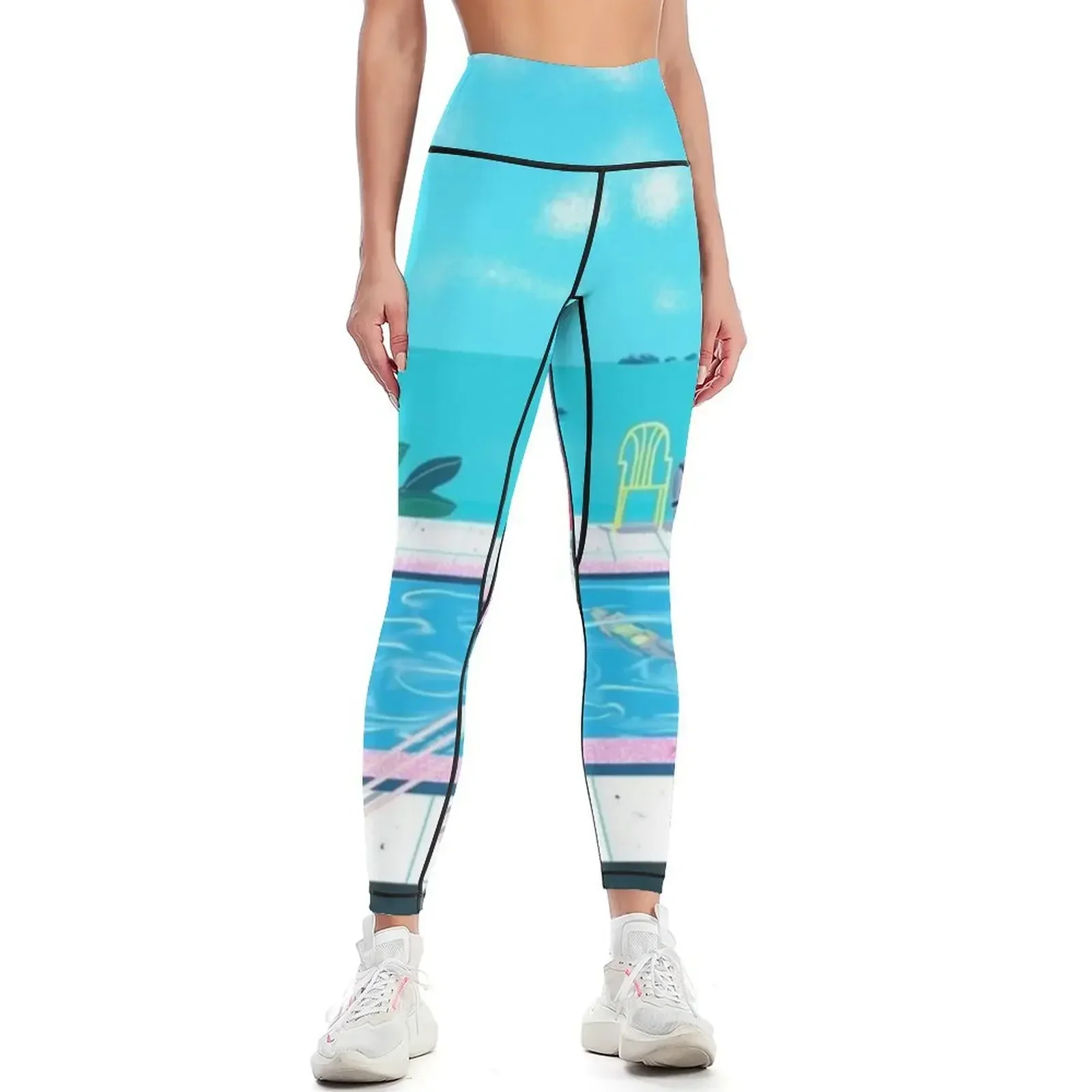 Beach Pool Coastal Living Leggings Women's pants Legging sexy woman Sports pants for joggers for Womens Leggings