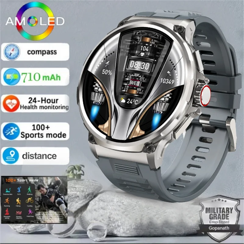 

2024 Smartwatch for women 360*360 AMOLED 1.85 "HD screen always displays time Bluetooth calls IP67 waterproof sports smartwatch