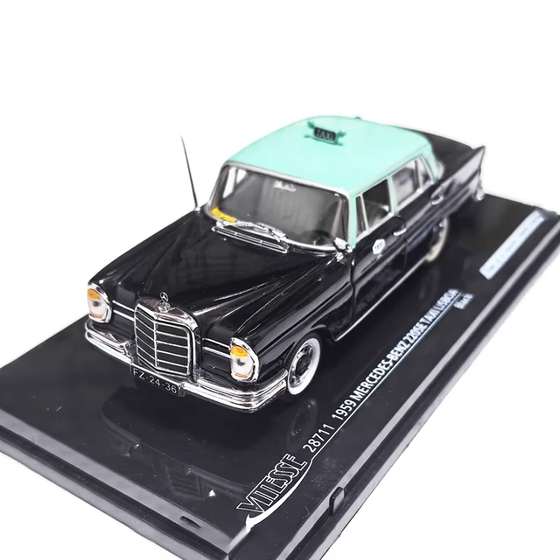 

VITESSE литой под давлением масштаб 1:43, сплав 220 SE 1959, такси, классическая модель автомобиля, имитация коллекции игрушек, подарок, статическая модель, орнамент