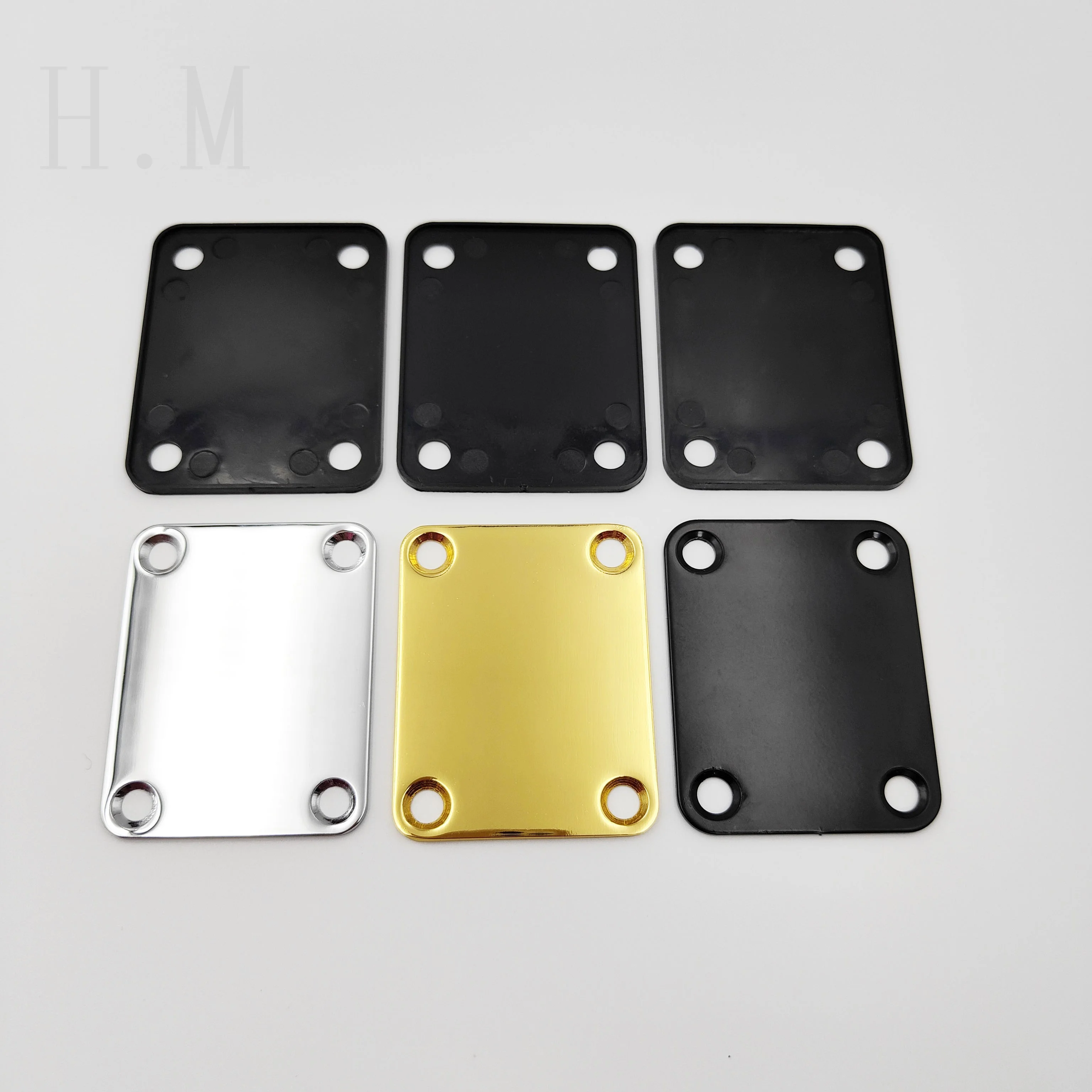 

Electric guitar neck reinforcing plate handle protection plate Square guitar neck body connecting steel plate Guitar accessories