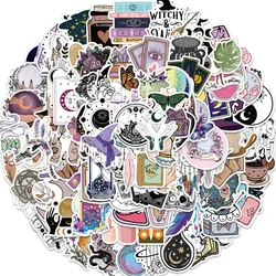 100Pcs Witchy Stickers Cute Magic Witch Stickers Vinyl Waterproof Stickers For Water Bottle Laptop Luggage Skateboard Snowboard