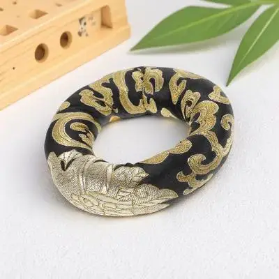 

Buddhist Sound Bowl Cushion Round Tibetan Singing Bowl Holder Pad Decorative Storage Sound Noise Reduction Mat