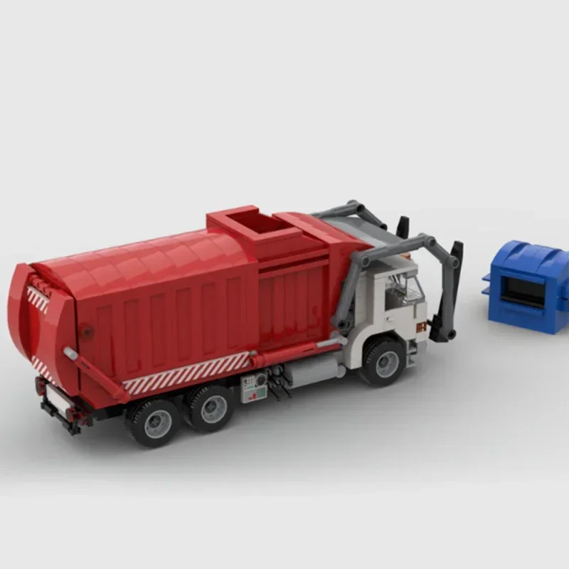 City Vehicle Model Moc Building Bricks The Garbage Truck Technology Modular Blocks Gifts  Toys DIY Sets AssemblyChristmas