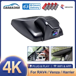 Dash Cam for Toyota RAV4 XA50 XA40 XU80 2019-2024/ Venza/ Harrier, Wireless 4K Car DVR Dashcam Camera Recorder for Suzuki Across