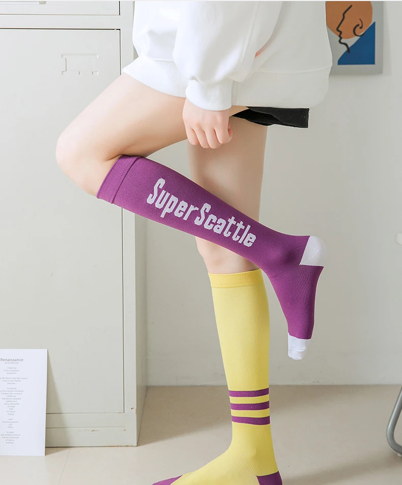 Asymmetric Running Exercise Compression Socks Color Socks Leg Socks Pressure Hose Factory