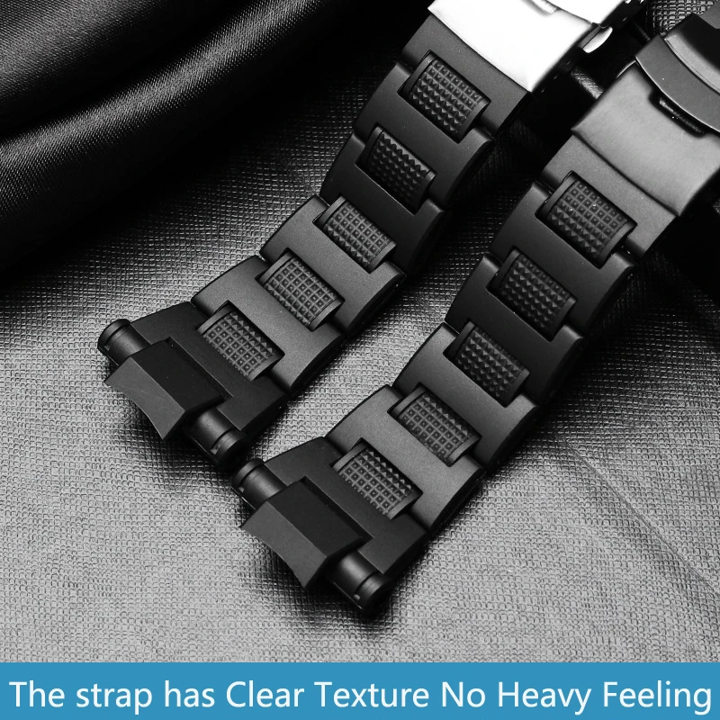 Plastic wathband for Casio GW-A1100FC GW-A1000 watch strap high quality watch bracelet mens sport wristwatches band