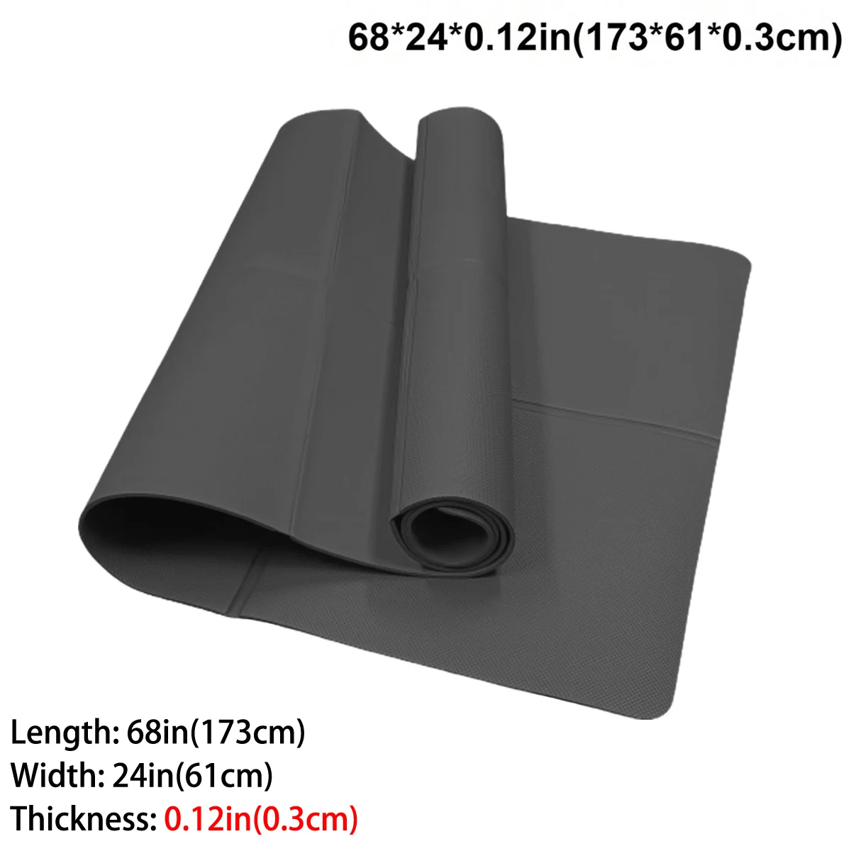 Faltbare Yogamatte, umweltfreundlich, EVA, faltbar, Reise-Fitness-Übungsmatte, 3 mm/4 mm/6 mm dick, für Yoga, Pilates und Bodentraining