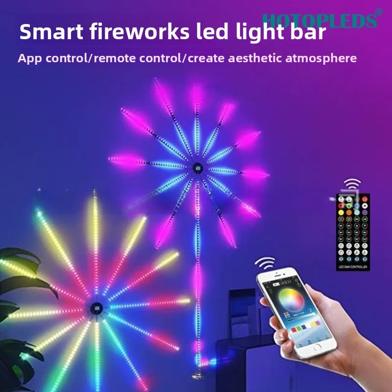 

Strip Light Bluetooth Smart Neon Strip Rgbic Firework Led APP Led Lights Strips Usb 5V Led Strips Christmas Party Decoration