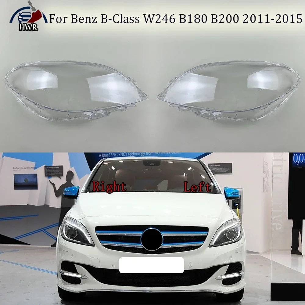 

Headlamp Cove Headlight Shell Transparent Lampshade Lens Plexiglass For Benz B-Class W246 B180 B200 2011 2012 2013 2014 2015