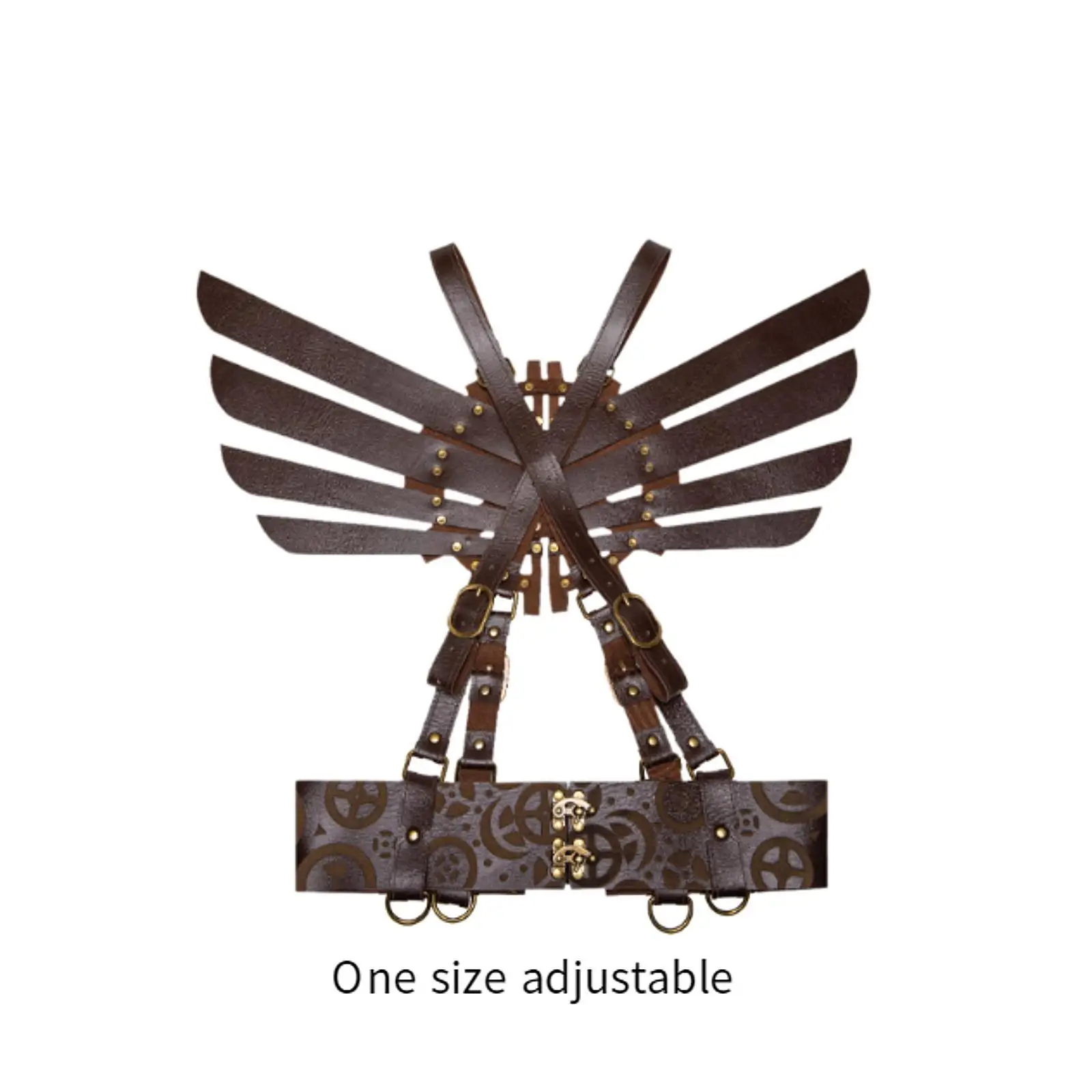 Armadura medieval cavaleiro xale novidade cosplay couro PU leve decorativo