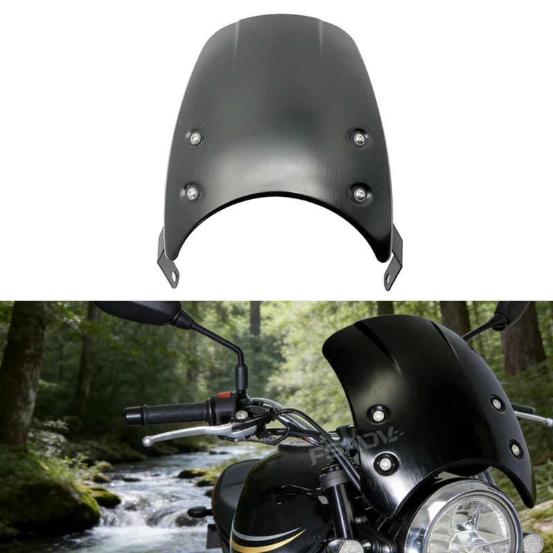 

2023 Motorcycle Windshield Aluminum Wind Deflector Windscreen Fairing Wind Screen For Kawasaki Z900RS Z900 RS Z 900RS 2018-2022