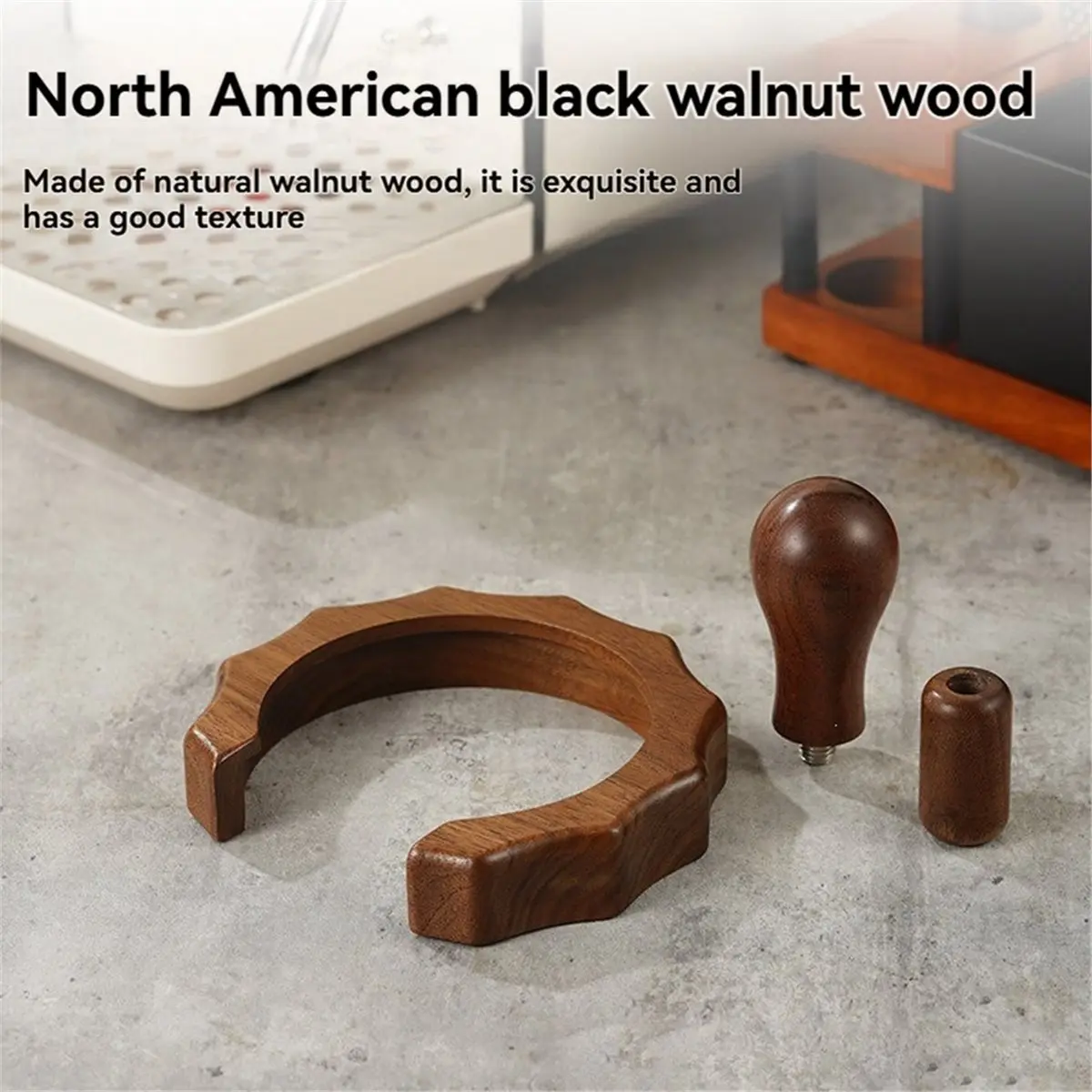 Nices For Gemilai 3006/3145/3145B Coffee Machine Group Head Anti-Scald Ring Steam Rod Handle Wooden Heat Insulating Sleeve 3