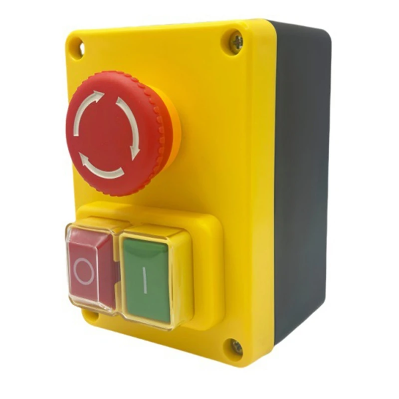 Kjd17d 250v 16a interruptor de botão eletromagnético interruptores de parada de emergência para ferramentas elétricas e equipamentos de máquina-ferramenta